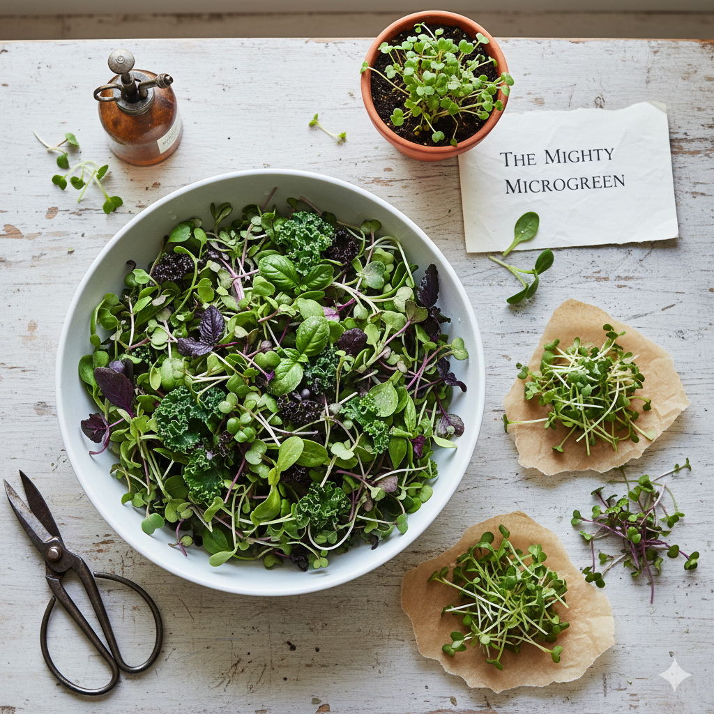 selection of microgreens